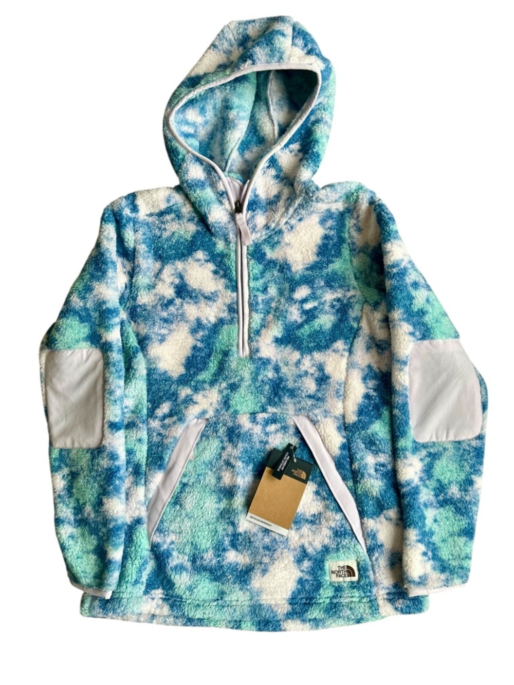 NWT The North Face Women's XS Campshire Fleece Pullover Hoodie Tie Dye 1/4 Zip